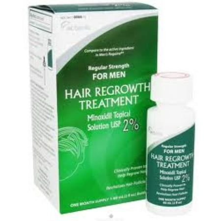 Minoxidil 2% Force régulière Solution cheveux Repousse traitement 60 ml [1 mois d'approvisionnement]