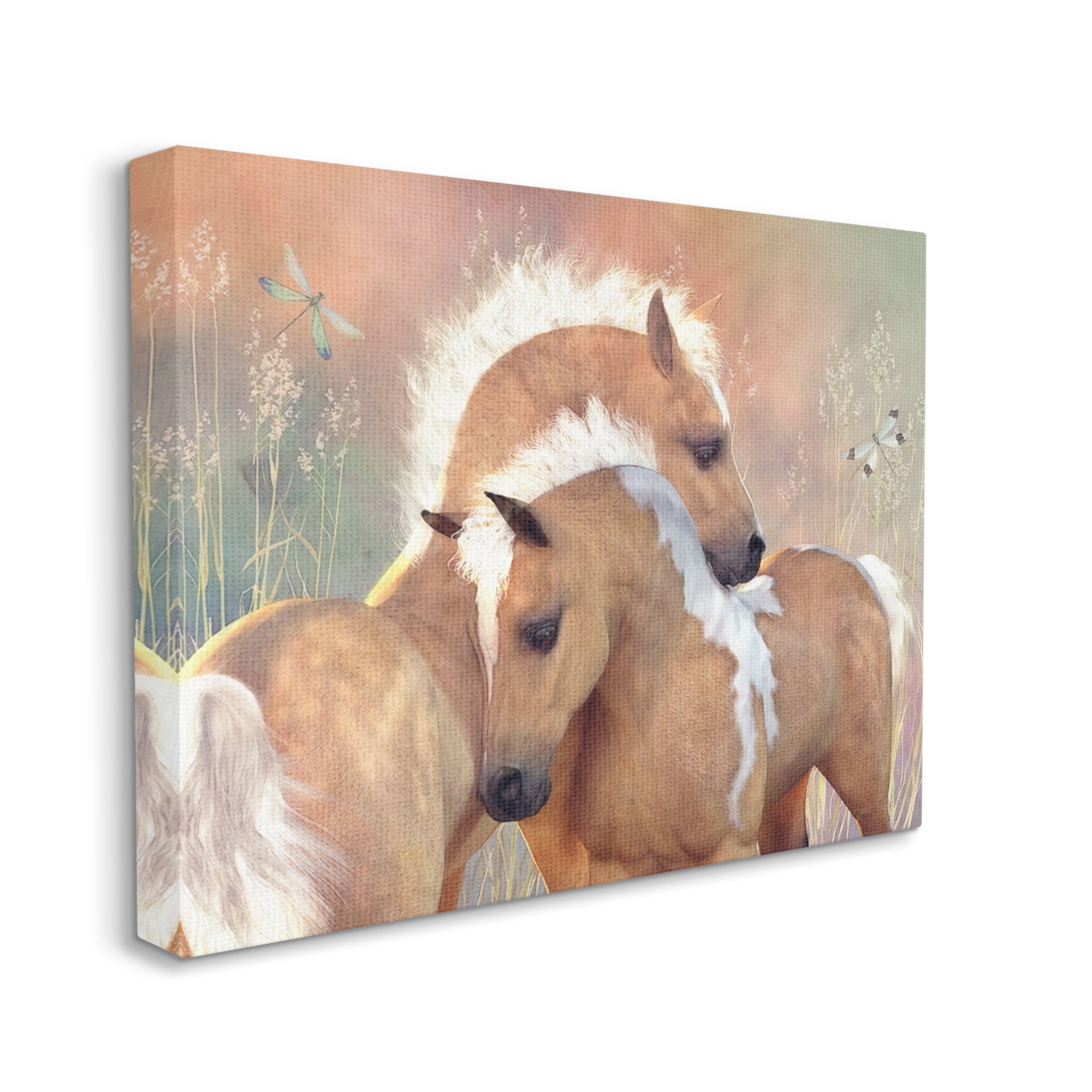 Stupell Industries Summer Dreams Horses Animals & Insects Painting Gallery Wrapped Canvas Art Print Wall Art, 40 x 30