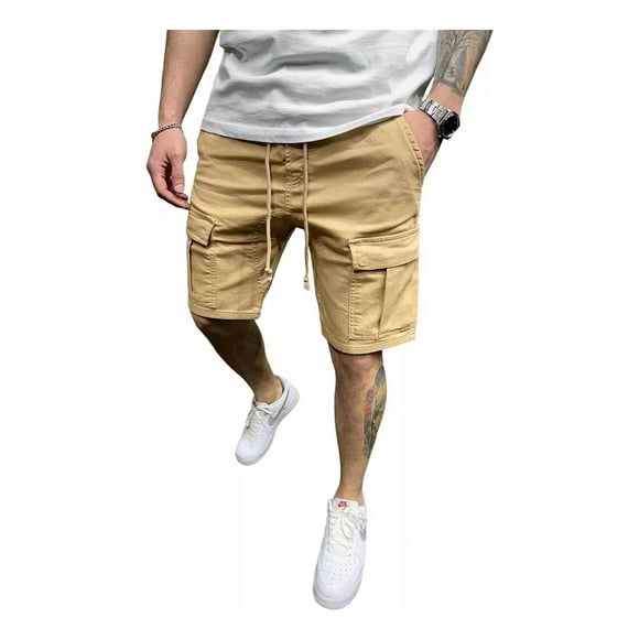 Bermuda Cargo Hombre Casualvarios Bolsillos