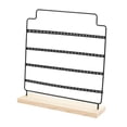 thumbnail image 3 of Organizador de pendientes de metal, práctico soporte para pendientes colgantes para dormitorio, tienda minorista Negro, 3 of 8