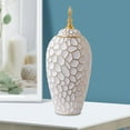 thumbnail image 4 of Kokiya Porcelain Ginger Jar Ceramic Vase with Lid Plants Holder Ceramic Flower Vase Tea L Gold, 4 of 6