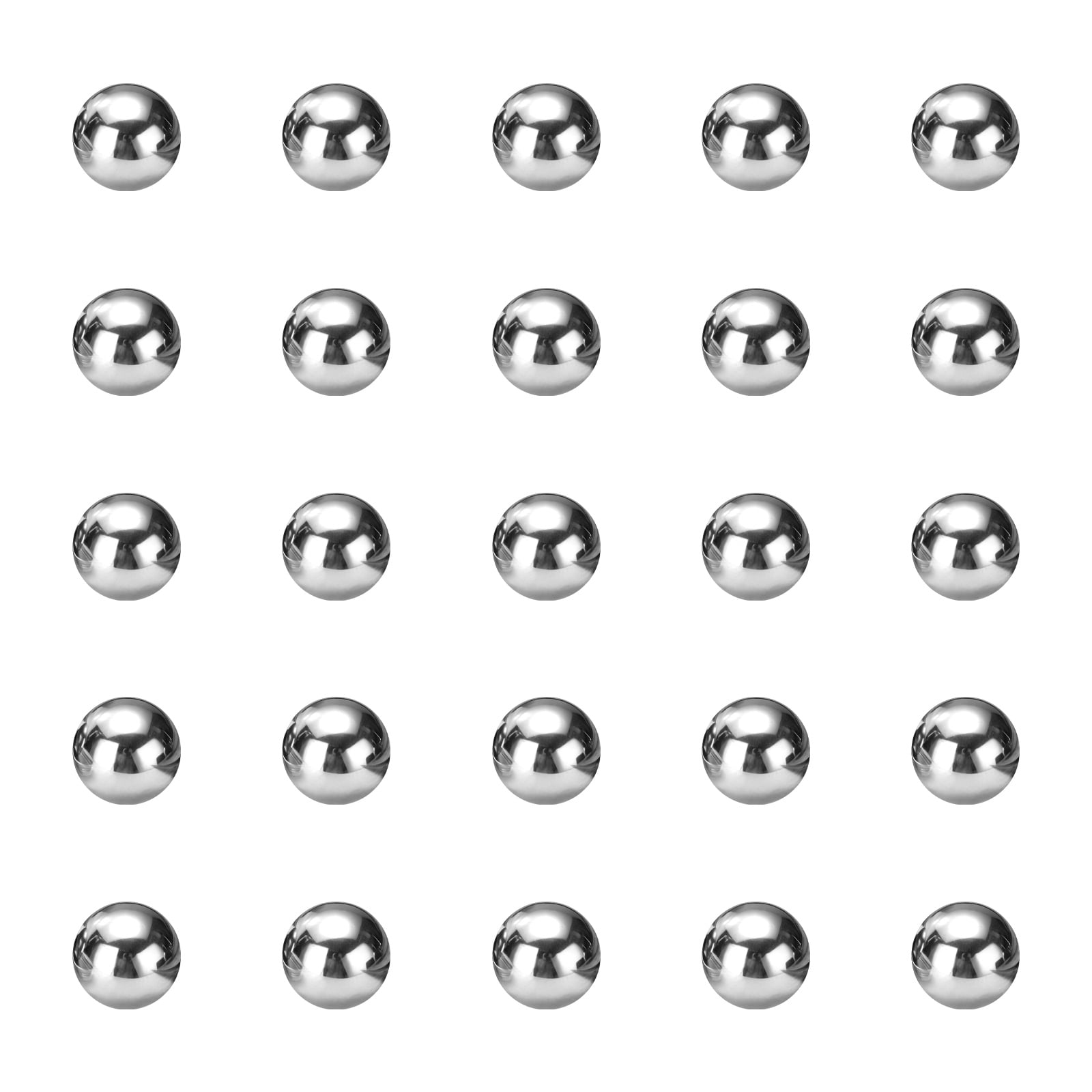 Sourcing Map 24pcs Nylon Bearing Balls 4mm 5mm Solid Plastic