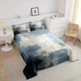 thumbnail image 4 of Erosebridal Aesthetic Navy Blue Bedding Comforter Set, Modern Abstract Artwork Down Comforter, Reversible 2 Pieces, 4 of 8