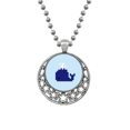 thumbnail image 1 of Verano Sail Blue Whale pixel Collares Colgante Retro Moon Stars Jewelry Unbranded M, 1 of 3