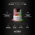 thumbnail image 2 of Bocina Portatil Acteck Glee Pure AP30 Inalambrica Luz LED TWS Blanco, 2 of 6