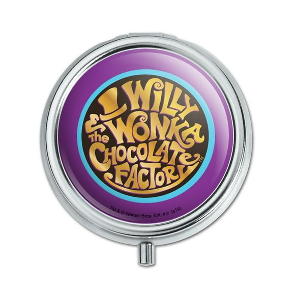 Willy Wonka and the Chocolate Factory Logo Pill Case Trinket Gift Box