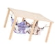 thumbnail image 4 of Escondite de hamacas conejillo de indias con soporte de madera hamacas dobles nido de cama de hamaca para para loro de de planeador de azúcar, 4 of 9