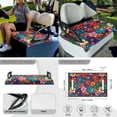 thumbnail image 3 of Jeiento Golf Cart Seat Cover 4 Set with Steering Wheel Cover and Golf Cart Flags Flowers Breathable Steering Wheel Cover Decorations Golf Cart Seat Protector 2PCS Club Car Flags, 3 of 5