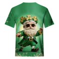 thumbnail image 4 of Camisa de Cuello Redondo de los Hombres de Manga Corta Impresa de San Patricio, Tela Transpirable Suave Y Cómoda, Diseño de Bandera para el Uso Diario, 4 of 7