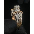 thumbnail image 4 of Pave 1.30 Cts Round Brilliant Cut Diamonds Wedding Cluster Ring In Hallmark 14K Rose Gold, 4 of 13
