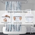thumbnail image 5 of Yellow Shower Curtain for Bathroom Abstract Yellow Gray Watercolor Shower Curtain Set with Hooks Contemporary Oil Panting Fabric Waterproof Shower Curtains 72x72inches, 5 of 6