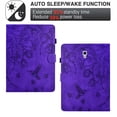 thumbnail image 4 of Case for Galaxy Tab A 10.5 2018 T590 T595, PU Leather Flip Case with Credit Card Slot Auto Sleep/Wake Kickstand Shockproof Full Body Ptotective for Galaxy Tab A 10.5-Inch Tablet, Purple, 4 of 10