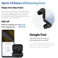thumbnail image 3 of Xiaomi Redmi Buds 5 Active Noise Canceling Wireless In Ear Earbuds with Charging Case, Black, 3 of 8