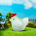 thumbnail image 5 of Ckraxd Mini Luminous Resin Chicken Figurine Cute Hen Potted Decoration for Garden, Aquarium, Party, Home Decor, DIY Miniature Accessories, 5 of 6