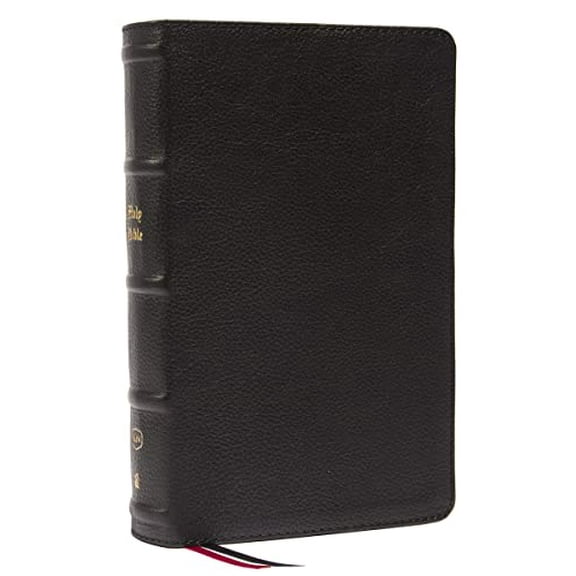 Pre-Owned KJV Holy Bible: Large Print Single-Column with 43,000 End-of-Verse Cross References, Black Genuine Leather, Personal Size, Red Letter, Comfort Print: King James Version: Holy Paperback