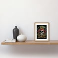 thumbnail image 2 of Pirate Skull Hat Old School USA Tattoo Ink Body Rockabilly Americana 50s Artwork Framed Wall Art Print 9X7 Inch, 2 of 5