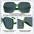 thumbnail image 4 of Gafas de Sol Cuadradas Grandes Dollger Verdes para Mujeres y Hombres, 4 of 5