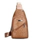 thumbnail image 2 of Bandolera de Cuero para Hombre | Bandolera Impermeable Suave de un Hombro Cruzada para Hombre | Bolso de Hombro Delgado para Viajes de Negocios Casuales, Marrón Caqui, 2 of 8