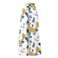 thumbnail image 4 of EliteGoogv Womens Plus Size Pants Wide Leg Floral Print Trousers For Women Casual Summer Vacation Bottoms Light Pink L, 4 of 4