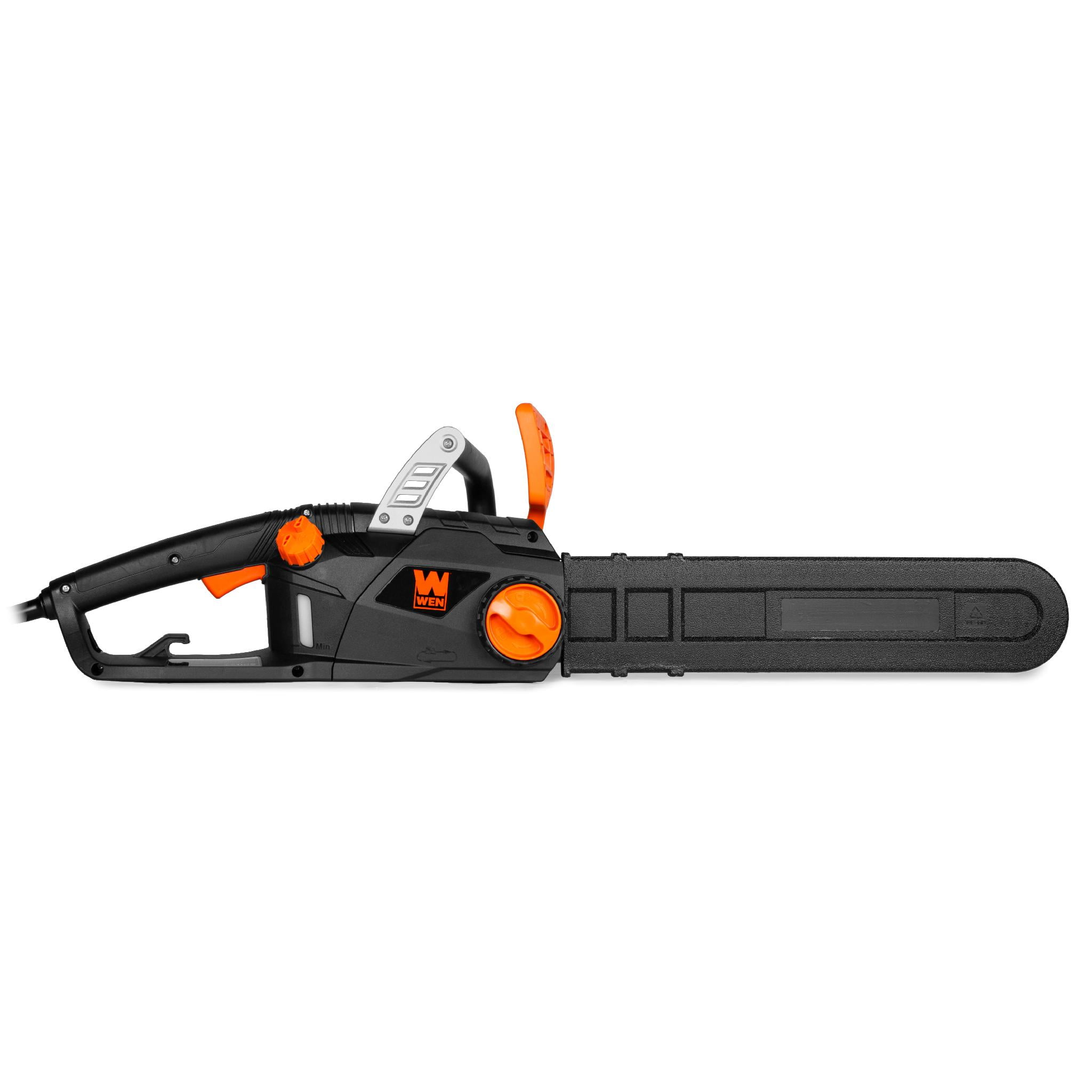 WEN 18" 15 Amp Electric Chainsaw Emission-Free, Auto-Oiling System, Lightweight Design