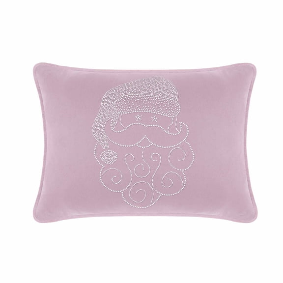 Santa Pillow - 14x20 - Lavender Velvet