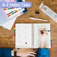 thumbnail image 4 of Triani 8 Sheet Sticky Alphabet Tabs Colorful Self-Adhesive Letter Tabs Small Alphabetical Index Tab Index Note Tabs for Notebook Books File Textbook Dictionary(208pcs), 4 of 7