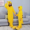thumbnail image 1 of Kigurumi-pijama de Pikachu para niños y niñas, ropa de dormir de franela, traje de punto de animales, Onesies de gato de invierno xuanjing unisex, 1 of 1