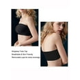 thumbnail image 6 of LELINTA Women's Strapless Bra Cropped Seamless  Bandeau Tube Top Bra Stretch Sport Bandeau Bras for Women Black 2Pack, 6 of 8