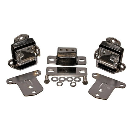 - Energy Suspension 67-72 Chevrolet Camaro Black Motor and Transmision Mounts; Chrome Finish