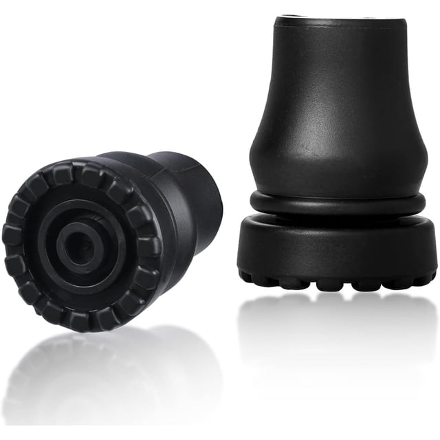 2 Pcs Embouts en Caoutchouc pour Bâton de Marche 3/4 Pouce Embouts en Caoutchouc Robustes pour Bâton de Marche, Embouts en Caoutchouc de Remplacement pour Bâton de Marche, Béquilles pour Seniors, Bâtons de Marche, Bâton de Randonnée
