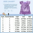 thumbnail image 7 of JanJean Girls Sequins Dance Tops Ruffled Sleeves Crop Tank Tops Modern Jazz Latin Dance Stage Performance Blouse Shirts Lavender 10, 7 of 7