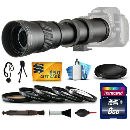 420-800mm f/8.3 HD Super Telephoto Lens for Pentax QS1 KS1 K3 645Z K50 Q7 DSLR