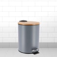 thumbnail image 4 of Gray Bathroom Accessories with Natural Accents, Modern 6-piece Set, 4 of 7
