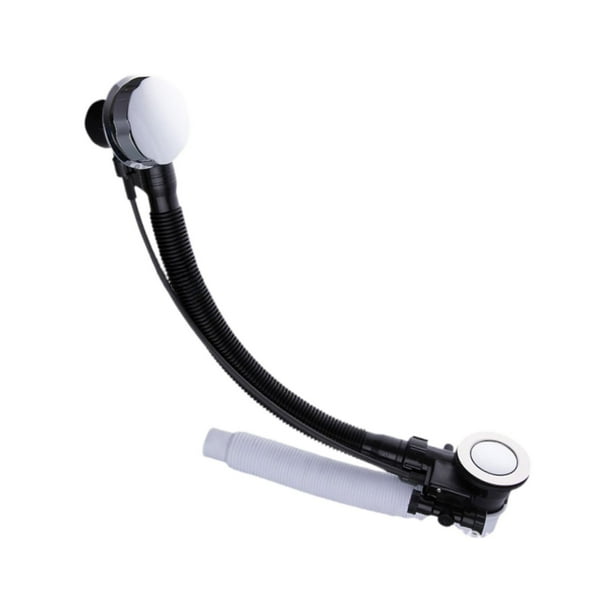 Tubo de desagüe de bañera, desagüe portátil para bañera, desagüe para lavabo y baño. Distancia entre centros 80cm