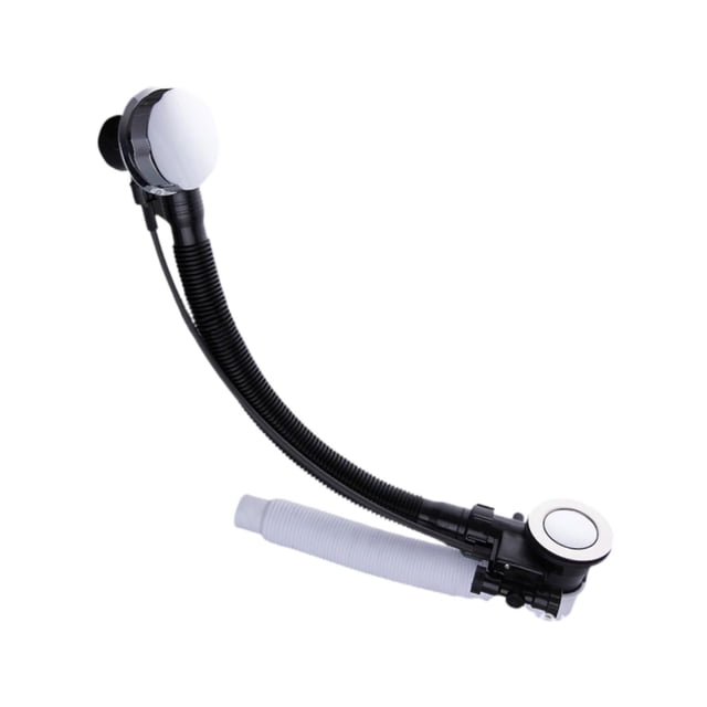 Tubo de desagüe de bañera, manguera de desagüe de bañera, interruptor giratorio, suministro de bañera para baño Distancia central 95 cm.