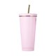 thumbnail image 1 of Vaso portátil de acero inoxidable de doble capa Meuva con aislamiento y borde, vaso creativo con pajita, pintura duradera, vasos dietéticos de 500 ml, recipientes para almacenar alimentos con, 1 of 8
