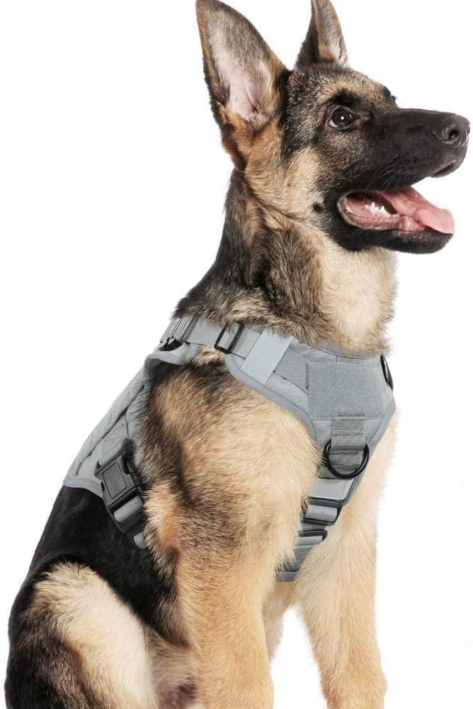 military dog harness with handle