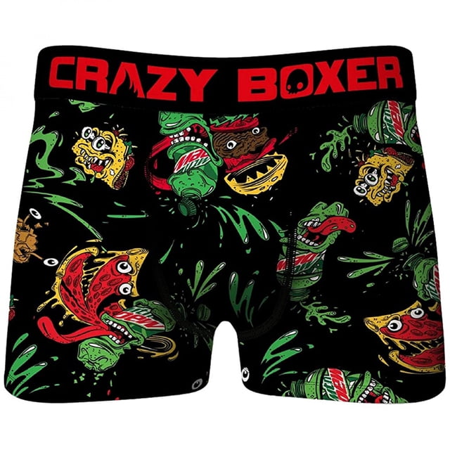 Crazy Boxers Mountain Dew Jungle Men's Boxer Briefs-XXLarge (44-46)