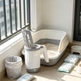 thumbnail image 6 of Portable Integrated Cat Litter Box, Convenient Waste with Built In Storage for Daily Cleaning, Enclosed Travel Tray, 6 of 7