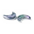 thumbnail image 4 of Transparent Baking Paint Glass Beads Moon Top Drilled Mixed Color 15.5x13x3.5mm Hole: 1.2mm diy, 4 of 4