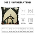 thumbnail image 5 of Leisuo Christmas Night Throw Pillow Covers, Jesus Winter, 5 of 5