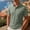 Light Gray #013, variant on Men's Summer Casual 3-Button Polo Shirts Solid Color Classic Soft Breathable Fabric Tops, L