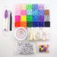 thumbnail image 3 of Juego de cuentas de arcilla de varios estilos, Kit de cuentas de arcilla de Chip plano de colores para pulsera, fabricación de collares, Kit de accesorios para hacer joyas DIY, 6MM, 3 of 4