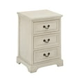 thumbnail image 6 of DecMode 17" x 25" Cream Wood 3 Drawer Cabinet, 1-Piece, 6 of 12