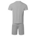 thumbnail image 6 of Men Short Sets Outfits 2 Piece Set Mens T-Shirts and Shorts Summer Matching Set Beach Clothes Men Vacation Outfits, 6 of 6