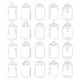 thumbnail image 1 of Paquete de pegatinas transparentes para botellas, flores secas, pegatinas para cuentas de mano, marcapáginas transparentes, pegatinas para botellas de vidrio, decoración., 1 of 3