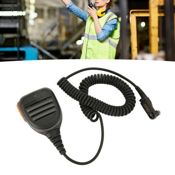 Talkie Speaker Microphone, 2 Way Radio Microphone PU Professional Portable Sturdy for AP515