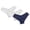 Dark Blue, variant on V Shape Lace Panties for Women - Low Lift Seamless Briefs, Soft Breathable 3-Sided Base Layer 3 Pack for Daily Wear