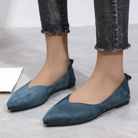 

ERTUTUYI Fashion Womens Casual Shoes Breathable Slip On Outdoor Leisure Shoes Blue 38