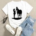 thumbnail image 3 of Camisetas estampadas de dibujos animados para mujer, camisetas de moda de verano, Tops de leopardo con corazón de amor, camiseta de manga corta para vacaciones 2022, 3 of 5